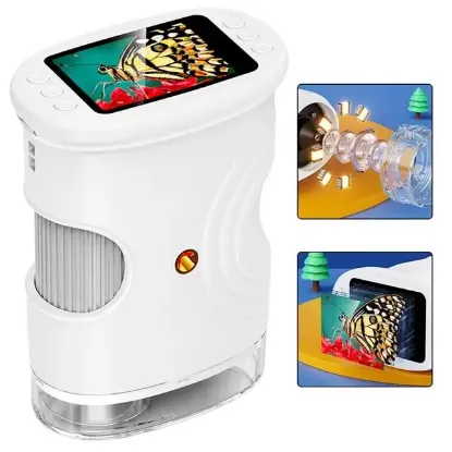 Sunup SN-37895 Çocuklar İçin Dijital Mikroskop 1000x Büyütme, 2.0" IPS Ekran ve Taşınabilir  resmi