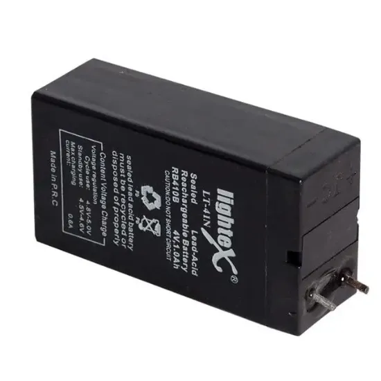 4 Volt 1 Amper Işıldak Akü (35x22x64 Mm) resmi