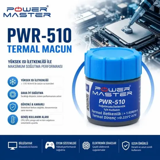 Powermaster PWR- 510 Gri Termal Macun resmi