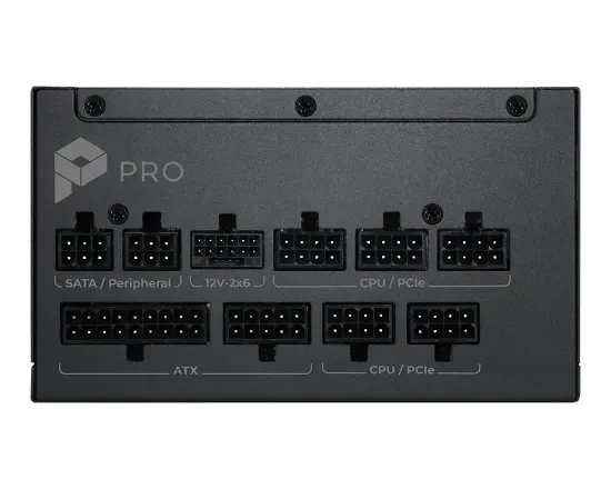 MSI PRO A850PL PCIE5 850W 80+ PLATINUM PSU resmi