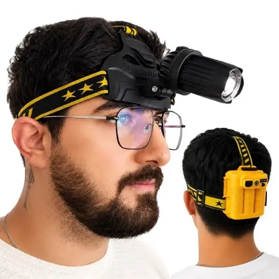 Powermaster Şarjlı Zoomlu Ledli Kafa Feneri MX-W643 resmi
