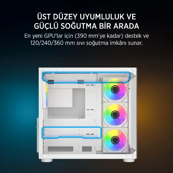 JAMES DONKEY STARK S800 4X ARGB WHITE KASA 750W resmi