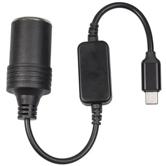 PowerMaster PM-24759 Type-C 5 Volt To 12 Volt Çakmak Fiş Çevirici resmi