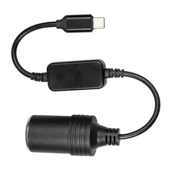 PowerMaster PM-24759 Type-C 5 Volt To 12 Volt Çakmak Fiş Çevirici resmi