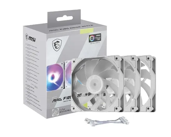 MSI MAG F120 ARGB WHITE-3RW BEYAZ KASA FANI resmi