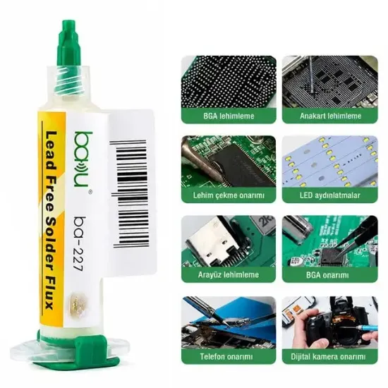 Baku BK-227 Lehim Flux 12 Gr resmi