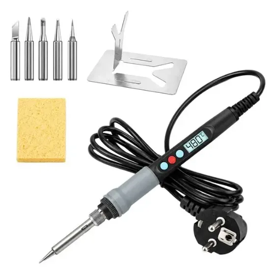 Powermaster PM-37867 90W Dijital Ayarlanabilir Isılı Lehim Makinesi Kalem Havya resmi