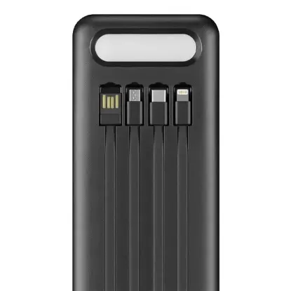 Powerway TX60 Siyah 60000 Mah Çoklu Çıkış Dijital Göstergeli Ekstra Kablolu Powerbank resmi