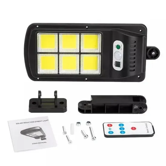 Powermaster W756-6 Hareket Sensörlü 3 Modlu Uzaktan Kumandalı 6 Cob Ledli Solar Lamba resmi