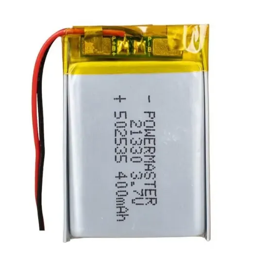 PowerMaster 502535 3.7 Volt 400 Mah Lityum Polimer Pil resmi