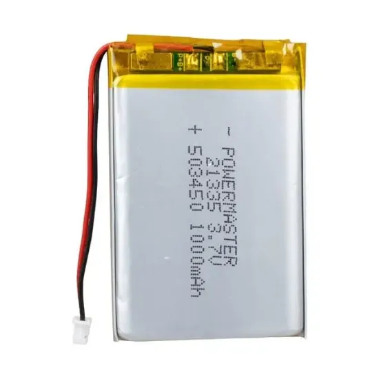 PowerMaster 503450 3.7 Volt 1000 Mah Lityum Polimer Pil resmi