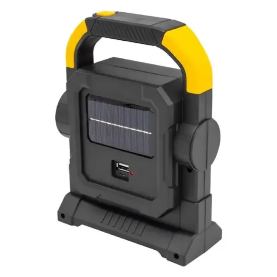 Powermaster HC-7078-D Üç Çalışma Modlu Şarjlı 32 SMD Ledli Taşınabilir Solar Panelli Lamba resmi