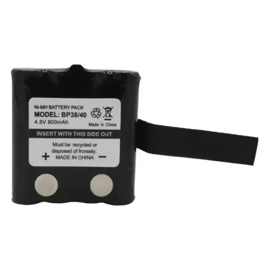 Powermaster BP38/40 NI-MH 4.8 Volt 700mAh Cobra Telsiz Pili Şarj Edilebilir Şarjlı 4xAAA resmi