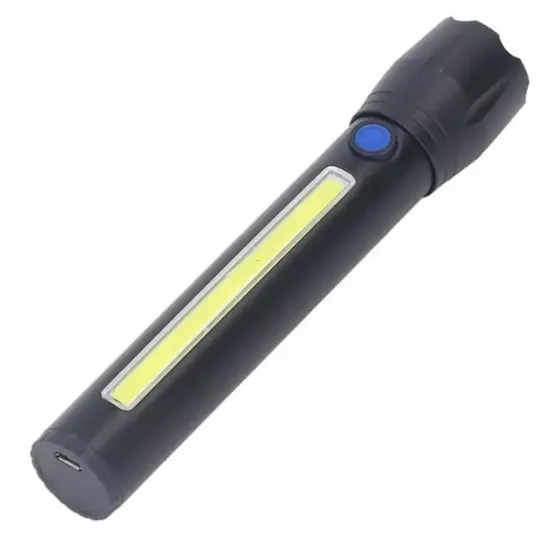 Powermaster Metal Flashlight Power Ledli Şarjlı El Feneri PM-14621 resmi