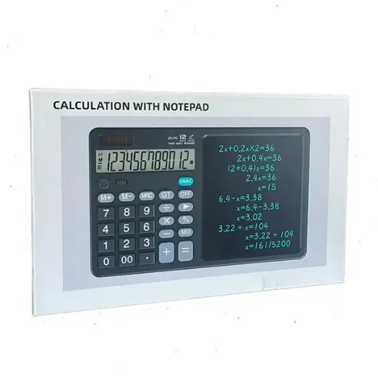 Powermaster ZH70 Dijital Not Defterli 12 Haneli Hesap Makinesi resmi
