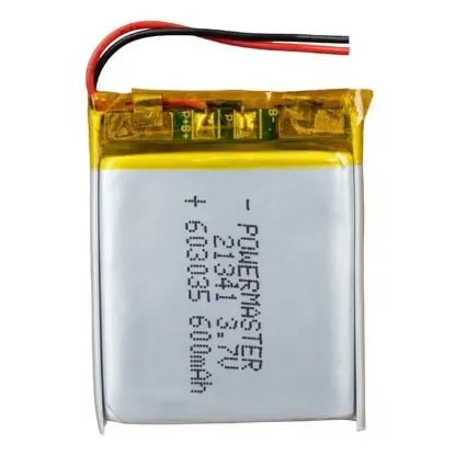 PowerMaster 603035 3.7 Volt 600 Mah Lityum Polimer Pil resmi