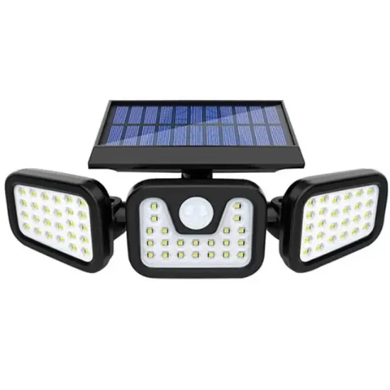 Powermaster MX-W771A Sensörlü 3 Modlu 74 Ledli Solar Aydınlatmalı Duvar Lambası resmi