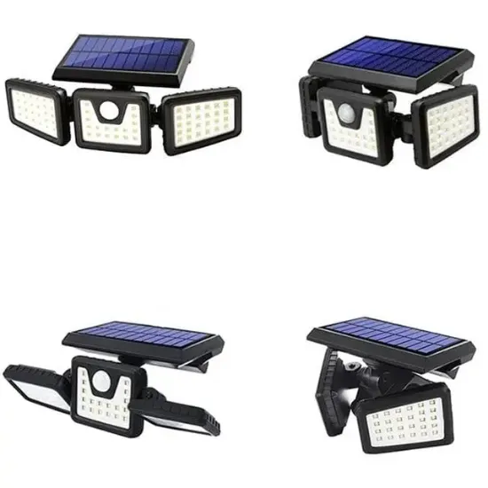Powermaster MX-W771A Sensörlü 3 Modlu 74 Ledli Solar Aydınlatmalı Duvar Lambası resmi