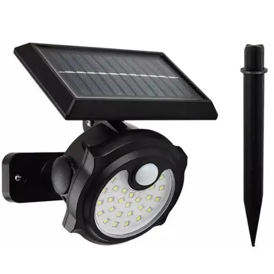 Powermaster SH-1705A 26 Ledli Sensörlü 3 Modlu Solar İndiksiyon Duvar Lambası resmi