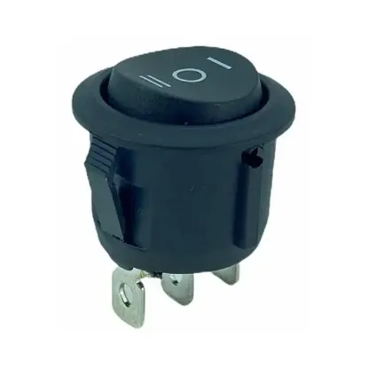 IC-134-2 Yaylı Yuvarlak Işıksız On-Off-On 3P Anahtar resmi