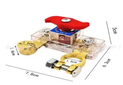 Powermaster PM-37872 Şeffaf Muhafazalı Çevirmeli Araç Oto Akü Kutup Başı Şalteri resmi