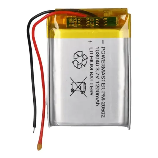 PowerMaster 103040 3.7 Volt 1200 mAh Lityum Polimer Pil resmi