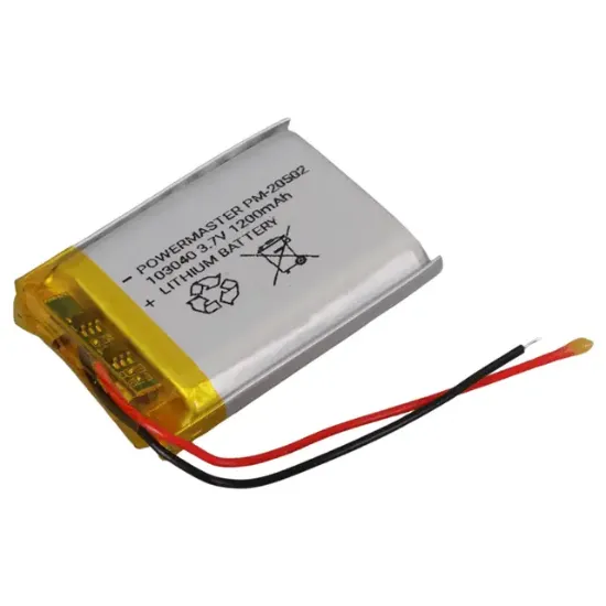 PowerMaster 103040 3.7 Volt 1200 mAh Lityum Polimer Pil resmi