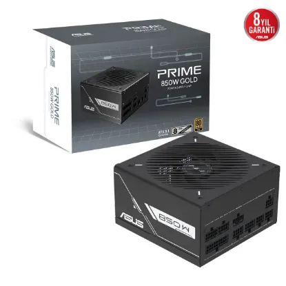 ASUS PRIME 850G 850W GOLD 80 PLUS FULL MODULER GAMIN GÜÇ KAYNAĞI resmi