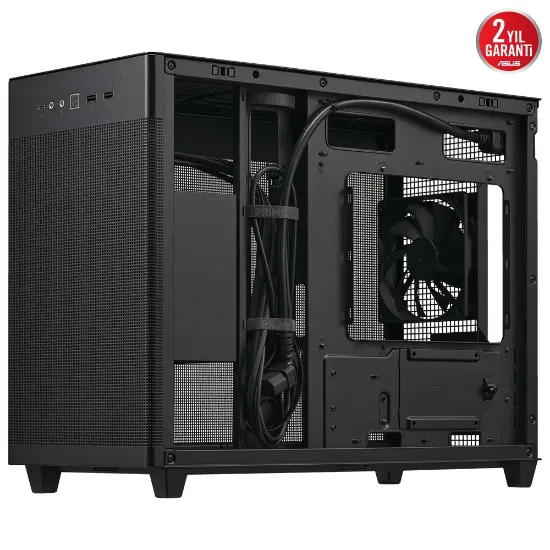 ASUS PRIME AP201 MESH 1x120MM FAN USB 3.2 TYPE-C SİYAH MICRO-ATX SMALL TOWER KASA resmi