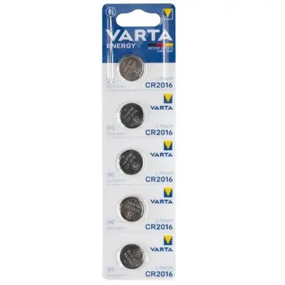 Varta CR2016 Lityum Pil (5'li Paket) resmi