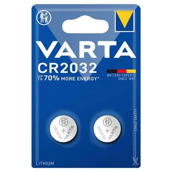 Varta CR 2032 3 Volt Lityum Pil (2'li Paket) resmi