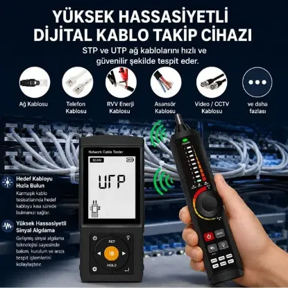 Novacom NVC-LT300S 3'' Lcd Ekranlı Tdr Metraj - Pse Voltaj - Fiber Optik Kablo Test Cihazı resmi