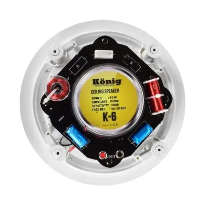 König K-6 20 Cm Tweeter'lı Alçıpan Tavan Hoparlörü resmi