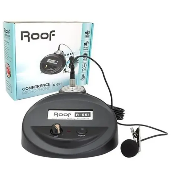 Roof R-651 Kondenser Cami Tipi Kablolu Yaka Mikrofonu resmi