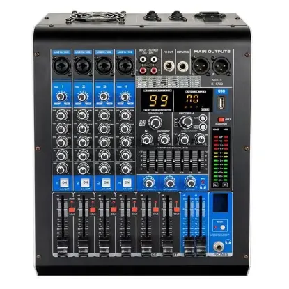 König KA-4700 P 4 Kanal 2x350 Watt Profesyonel Power Mikser resmi
