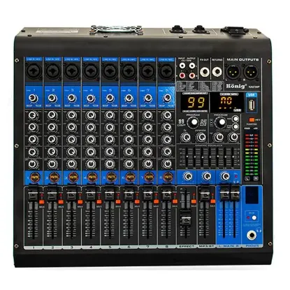 König Ka-8700 8 Kanal 2X350 Watt 99 Dsp Mıxer Amfi resmi