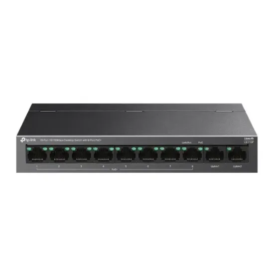 TP-LINK LS110P 10PORT 10/100 YÖNETİLEMEZ POE SWITCH resmi