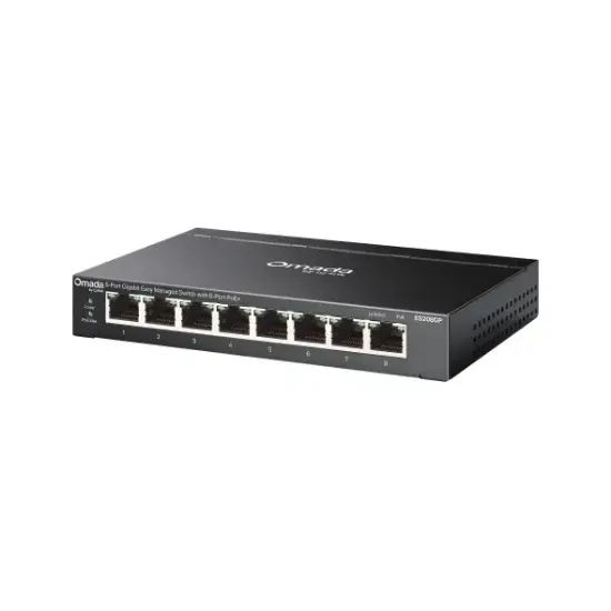 TP-LINK ES208GP 8 PORT YÖNETİLEBİLİR 64W POE SWITCH resmi