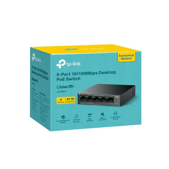 TP-LINK LS105LP 5 PORT 10/100 POE SWITCH resmi