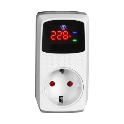 Vea VE-22393 15A 3520W Göstergeli Akım Korumalı Priz Aşırı Yüksek Gerilim resmi