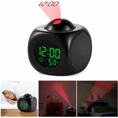 Sunup SN-25936 Porjeksiyonlu Ledli Siyah Çalar Saat resmi