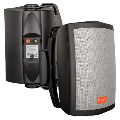 Magicvoice MV-25 16 Cm 80W 2 Yollu Siyah Sütun Hat Trafolu Hoparlör 2'li Takım resmi