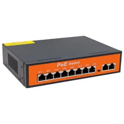 Powermaster POE8+2 96W 10/100 MBPS Poe Ethernet Switch resmi