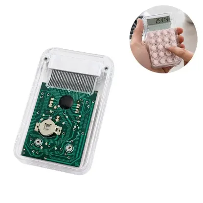 PowerMaster PM-25414 Pembe Mini Hesap Makinesi resmi