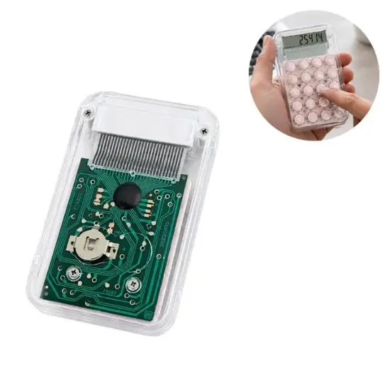 PowerMaster PM-25414 Pembe Mini Hesap Makinesi resmi