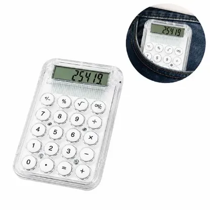 PowerMaster PM-25419 Beyaz Mini Hesap Makinesi resmi
