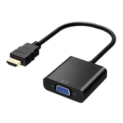 PowerMaster PM-2162 HDMI TO VGA Aktif Görüntü Çevirici Dönüştürücü Adaptör Ses Çıkışsız resmi