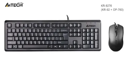 A4 TECH KR-9276 Q USB STANDART KLAVYE+OPTİK MOUSE resmi