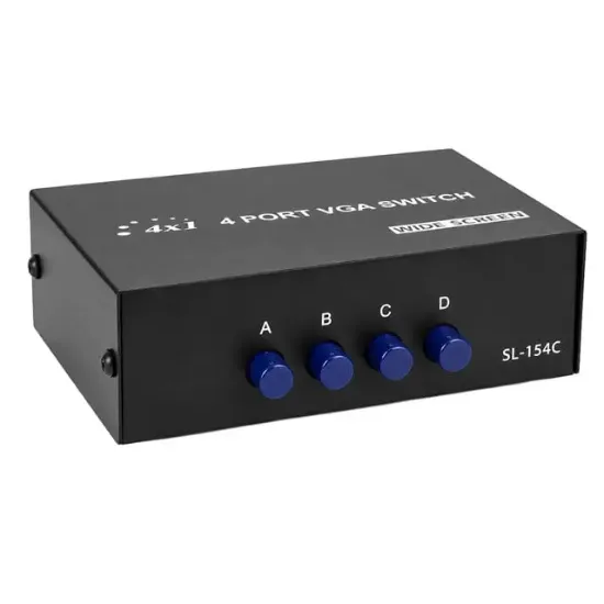 Powermaster 4 Port Vga Switch resmi