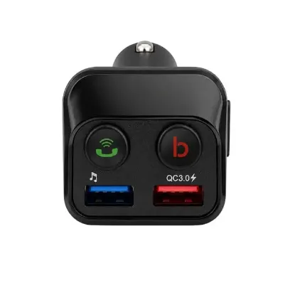 Powermaster PM-24634 Bluetooth 5.0 32 Gb Led Ekran USB/BT/TF/Çift USB 3.4 Amper FM Transmitter resmi